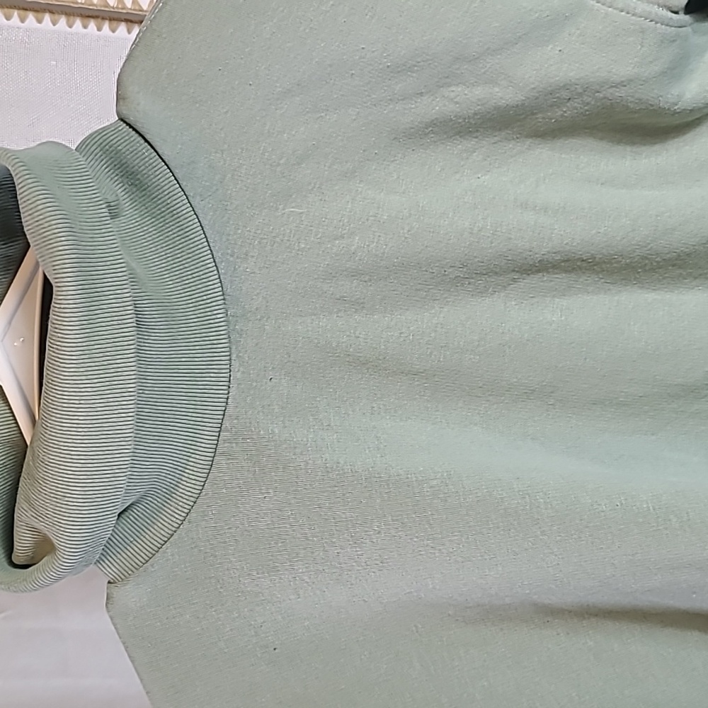 Zara Turtleneck Long Sleeve Pullover Green Small - Picture 2 of 4